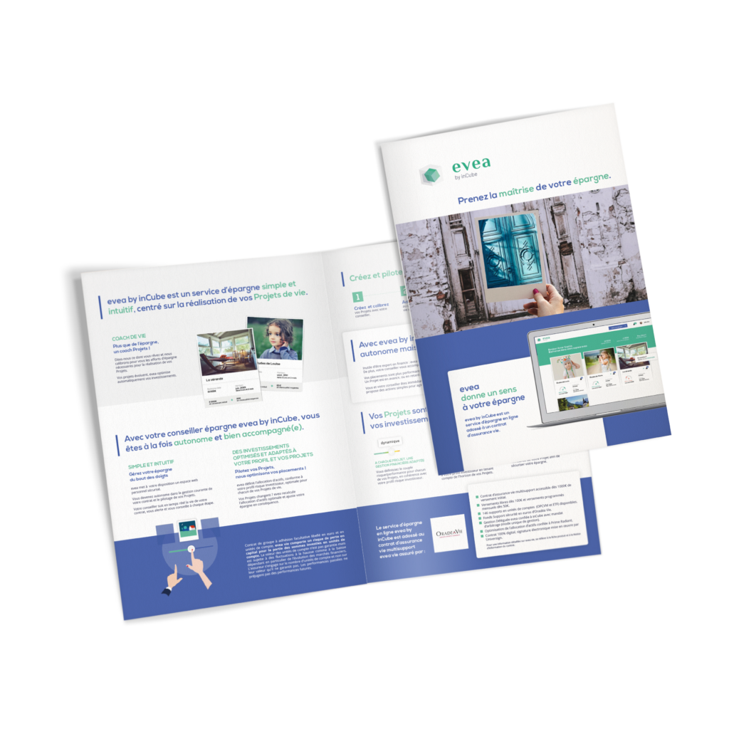 Divers pages d'une plaquette produit assurance