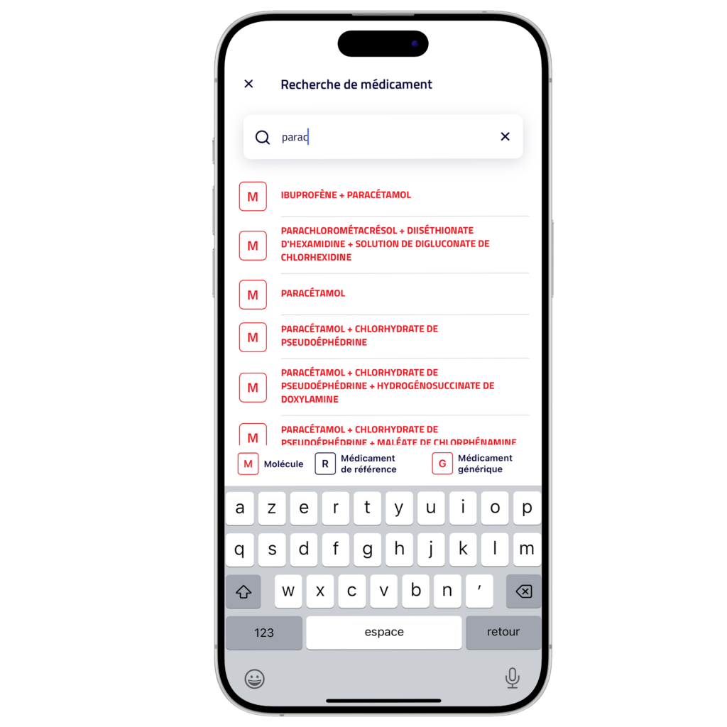 Page de restitution de la recherche d'aBox Index