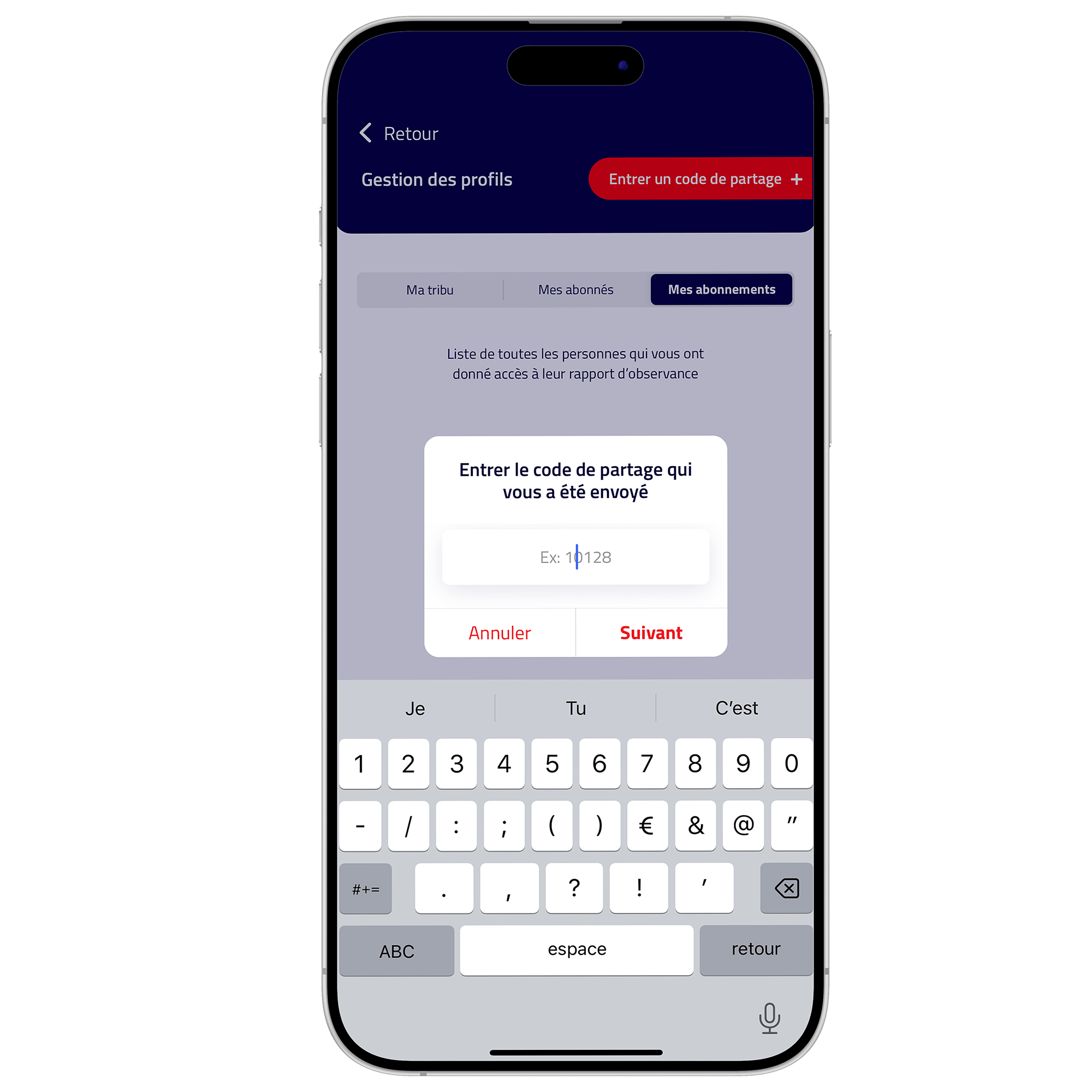 Interface follower abox mémo