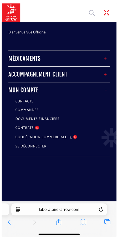 Laboratoire Arrow-Site corporate 4